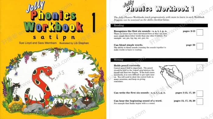 Jolly Phonics Workbooks 1 7册 欢乐英语儿童自然拼读练习册pdf 百度云网盘下载 轩媛爸